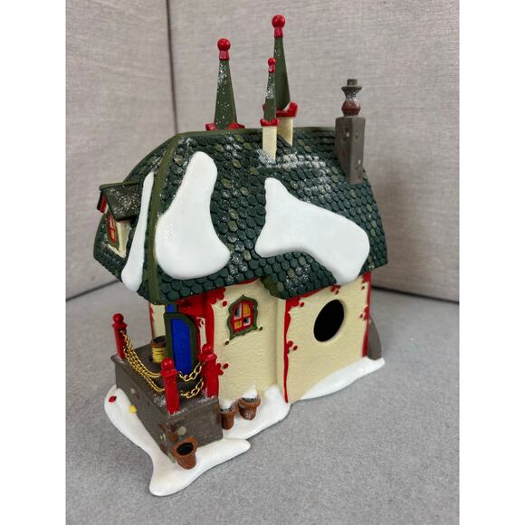 Vintage Dept 56 Santa's Light Shop North Pole Series Village with Box #56397 - Picture 2 of 7